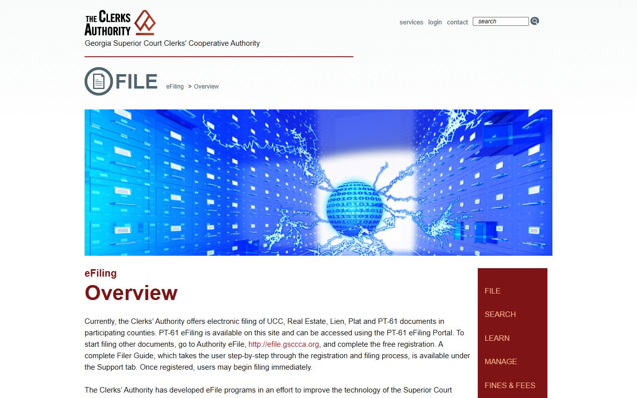 GSCCCA eFiling overview for Georgia civil court document submission options